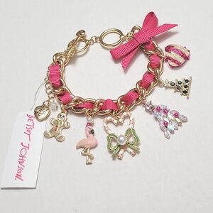 New Betsey Johnson Christmas Charm Bracelet